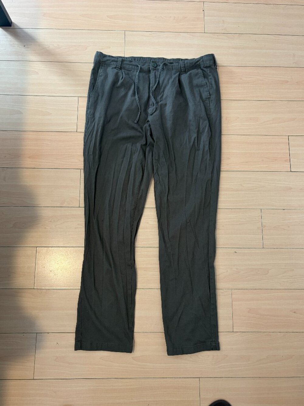 Hedge Black Label Drawstring Utility Pants Charcoal Green Mens XL
